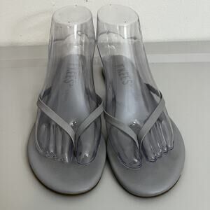 Tkee’s Women’s Liners Gray Slip On Strappy Flip Flop Sz 6.5,‎ EU 37